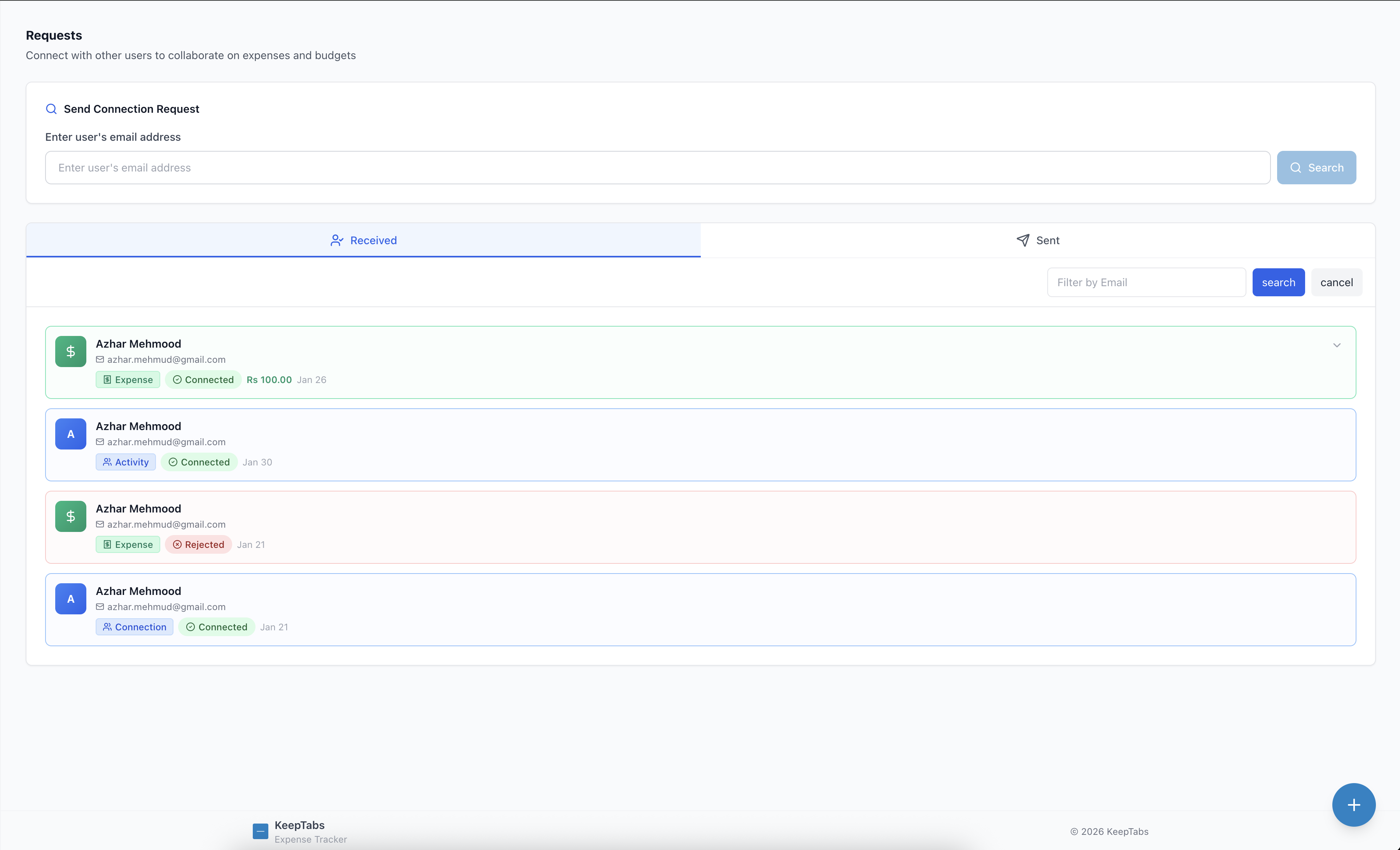 Invite friends and manage contacts